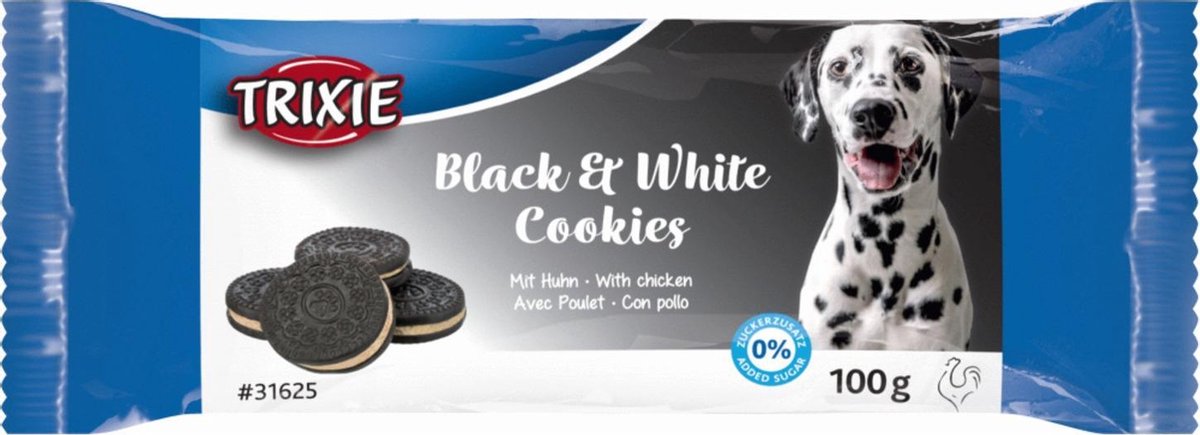 Trixie Black & White Cookies - Hondensnacks - Ø 4 cm 100 g