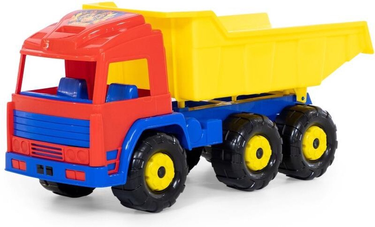 Polesie kiepwagen Sean junior 70 x 26 cm/rood/blauw - Geel