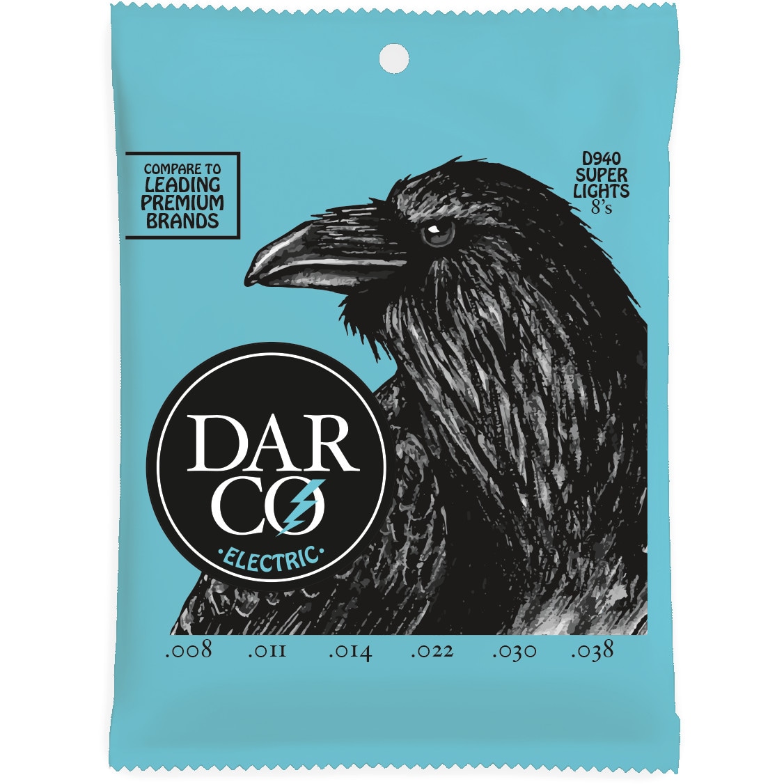 Darco Electric D940 Super Lights 08-38 snarenset voor elektrische gitaar
