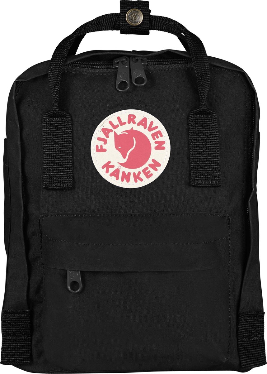 Fjall Raven Fjällräven Kånken Mini Black 7L - Kinderrugzak - Zwart