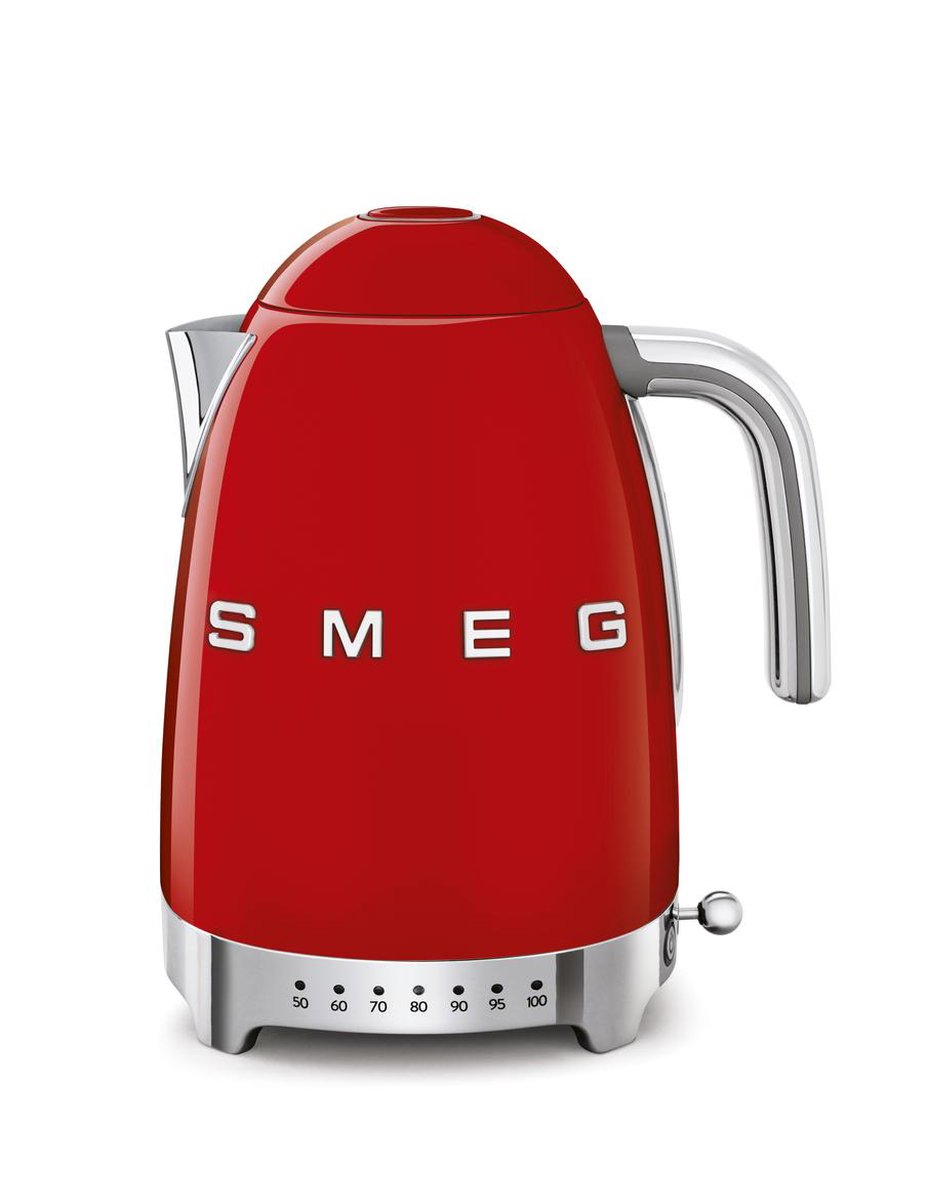 SMEG KLF04RDEU Variabele Waterkoker - 1,7 L - Rood