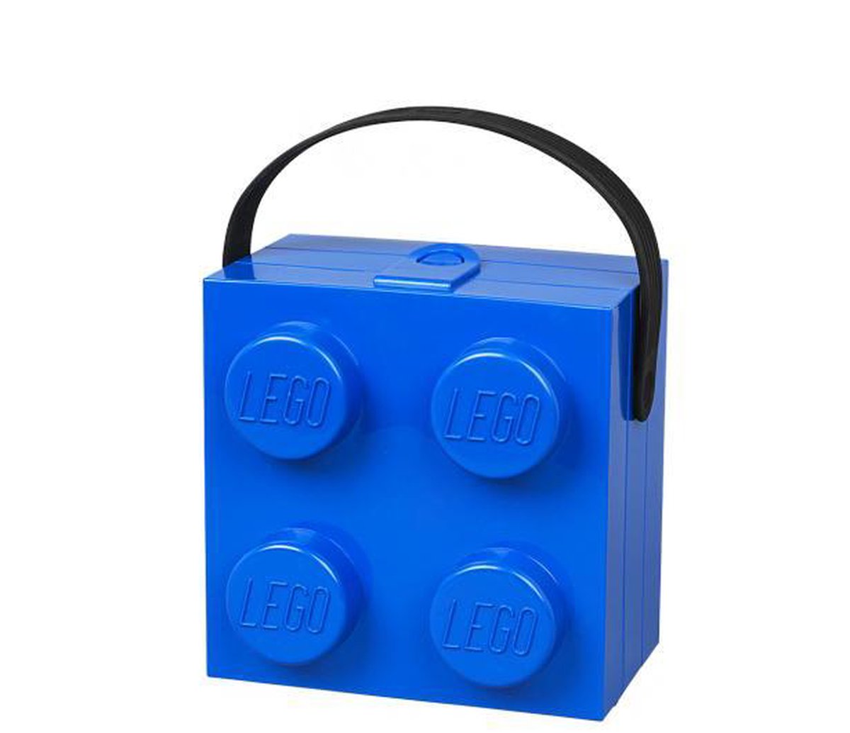 Lego lunchbox Brick 4 junior 17 x 17 x 12 cm PP - Blauw