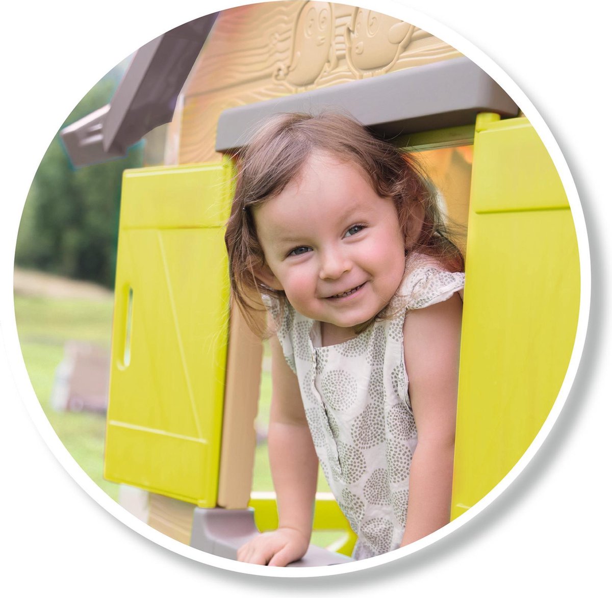 Smoby speelhuis My New House junior 118 x 132 cm wit/beige