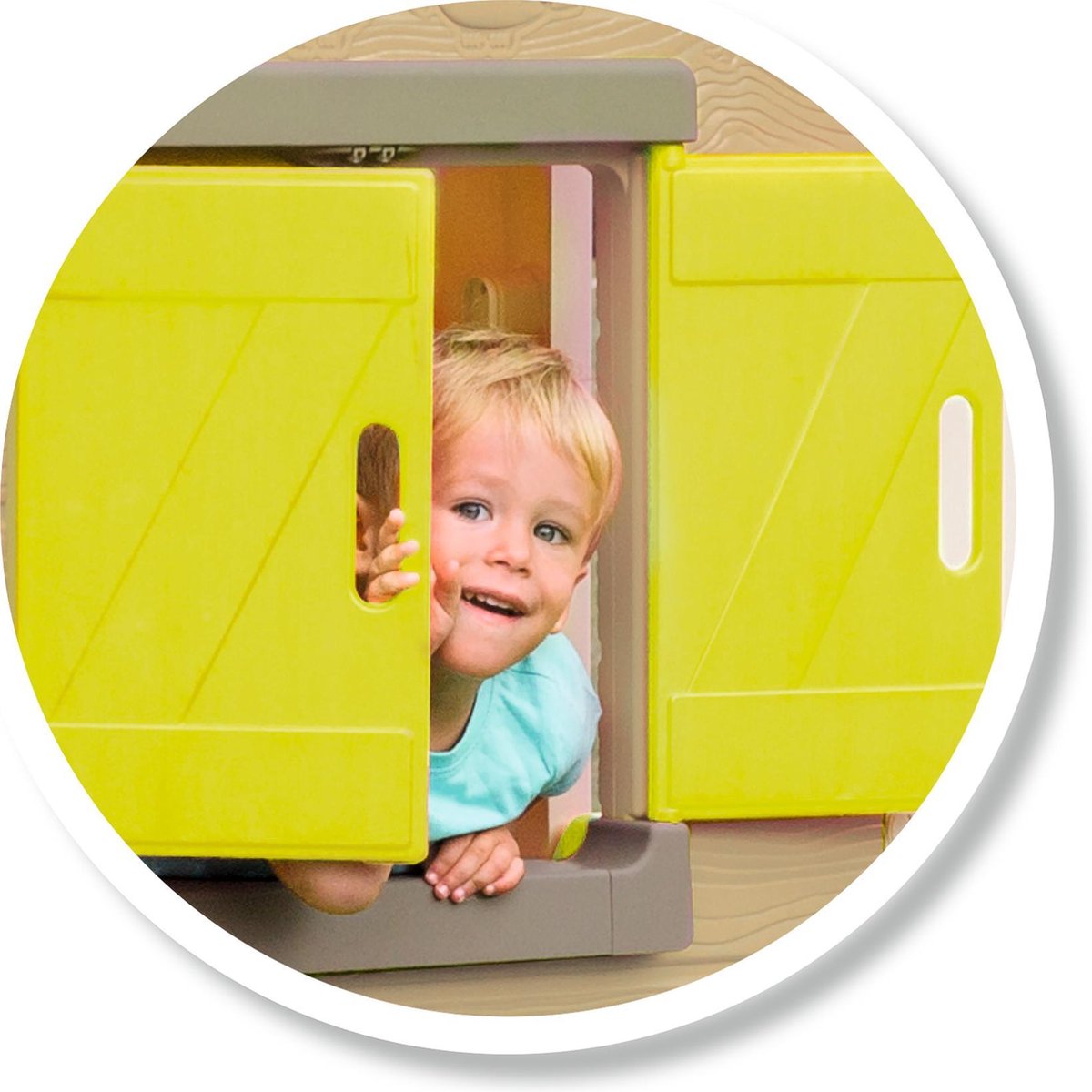 Smoby speelhuis My New House junior 118 x 132 cm wit/beige