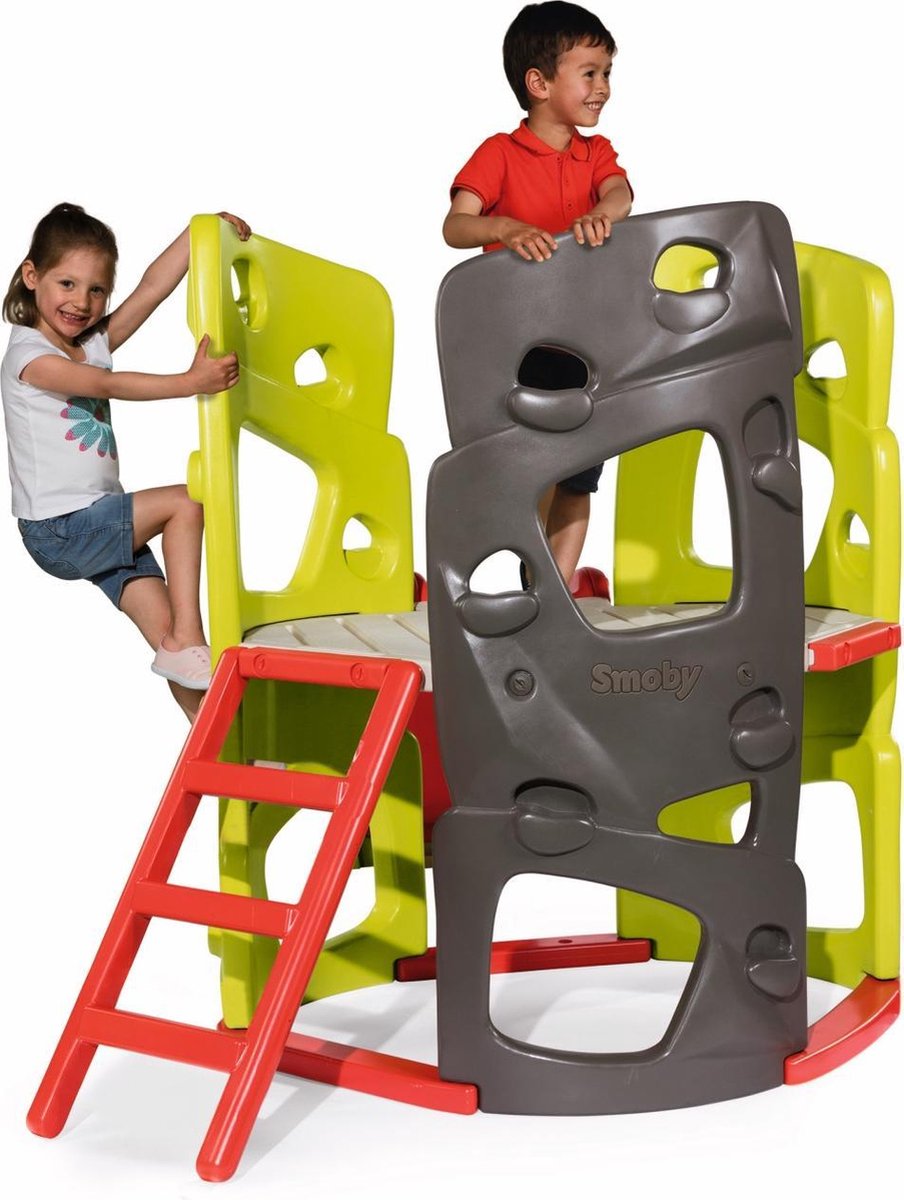 Smoby klimtoren junior 230 x 143 x 140 cm/rood - Groen