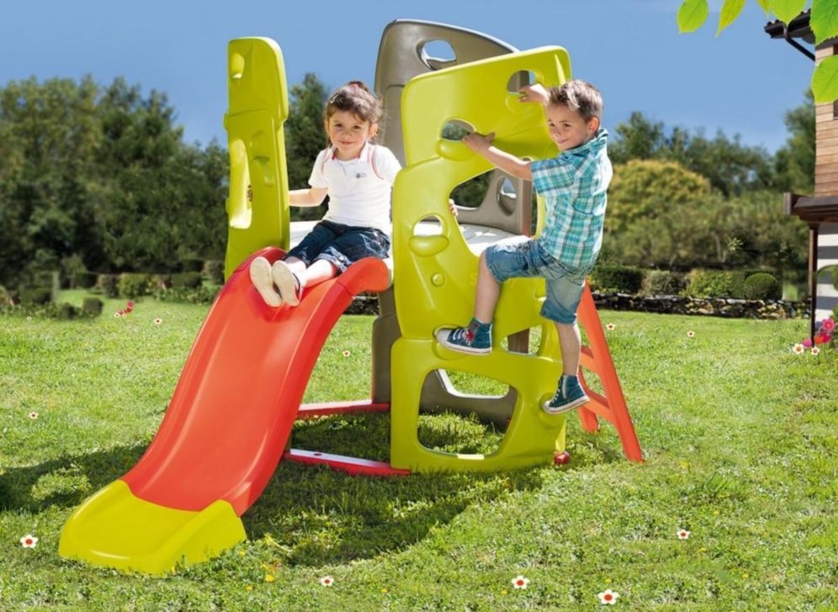 Smoby klimtoren junior 230 x 143 x 140 cm/rood - Groen