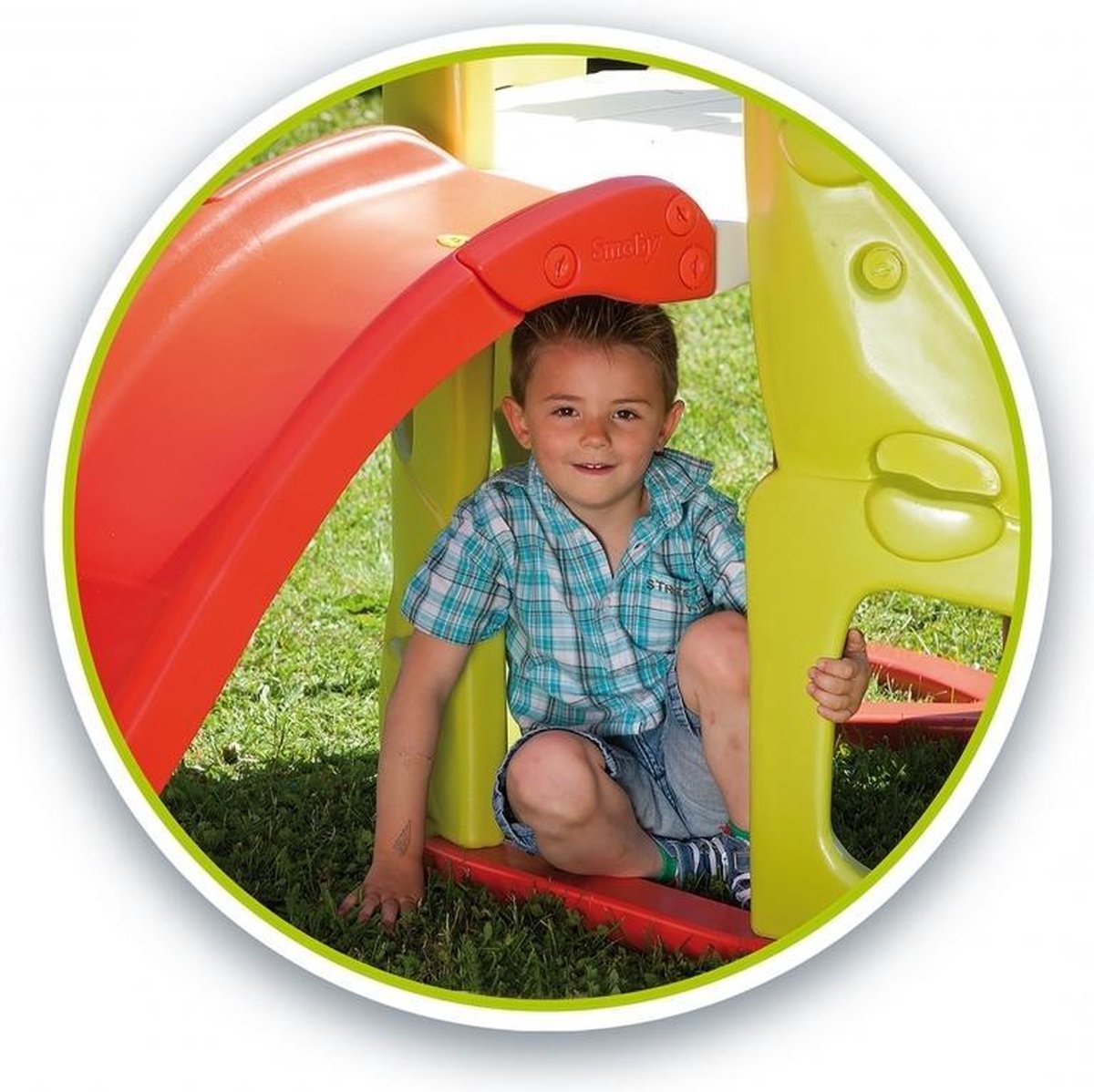 Smoby klimtoren junior 230 x 143 x 140 cm/rood - Groen
