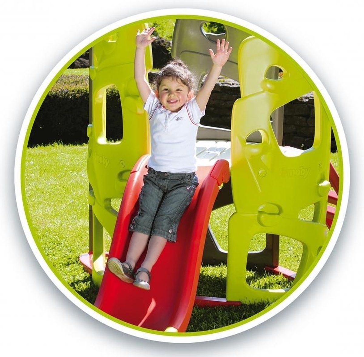 Smoby klimtoren junior 230 x 143 x 140 cm/rood - Groen