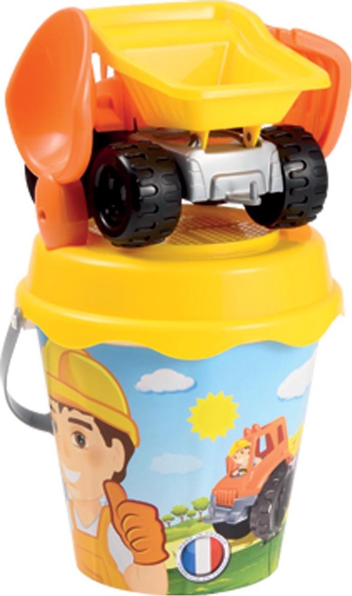 Ecoiffier écoiffier emmerset met kiepwagen 18 cm 5 delig