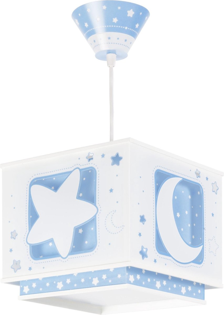 Dalber hanglamp Moonlight glow in the dark 24 cm - Blauw