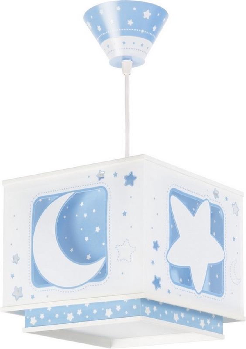 Dalber hanglamp Moonlight glow in the dark 24 cm - Blauw
