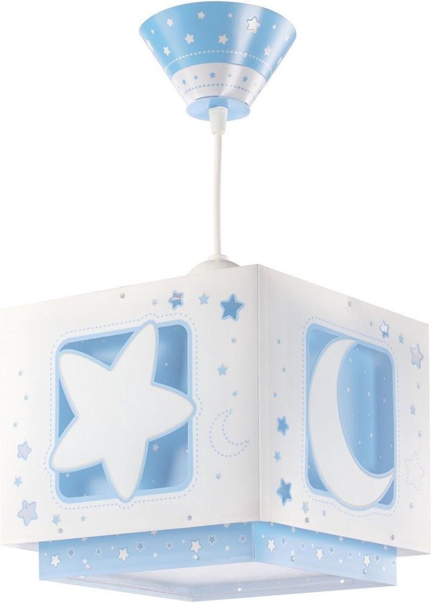 Dalber hanglamp Moonlight glow in the dark 24 cm - Blauw
