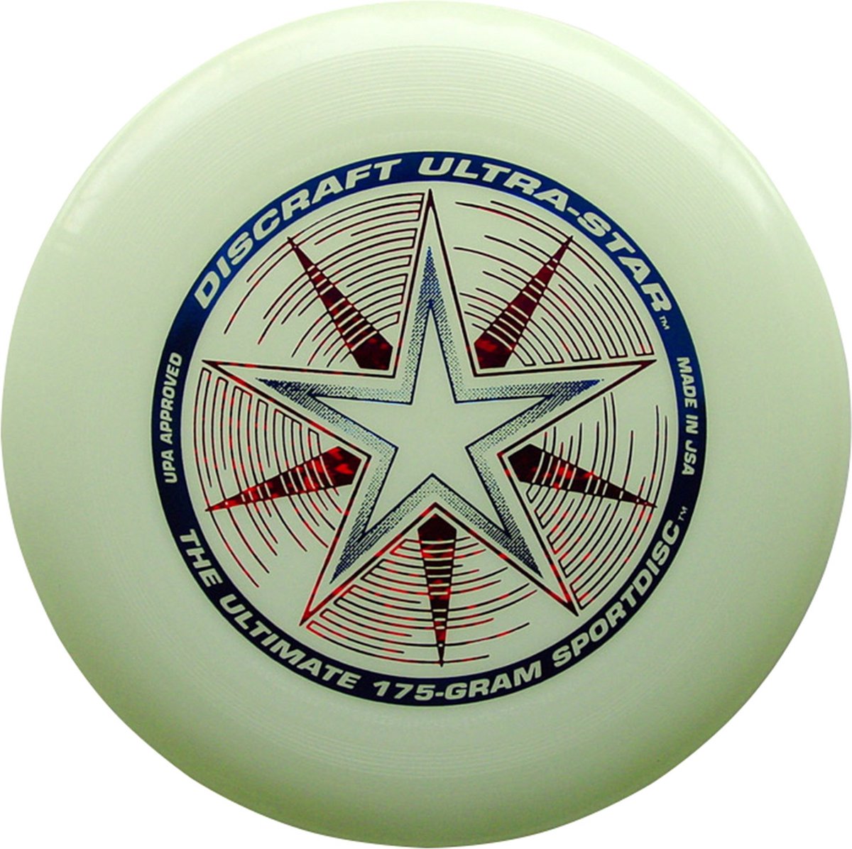 Discraft Ultra Star Nite Glo 27,5 cm 175 gram - Wit