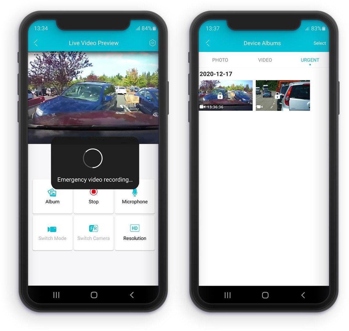Nordväl DC102 Dashcam 2CH 2K + Wifi 128GB