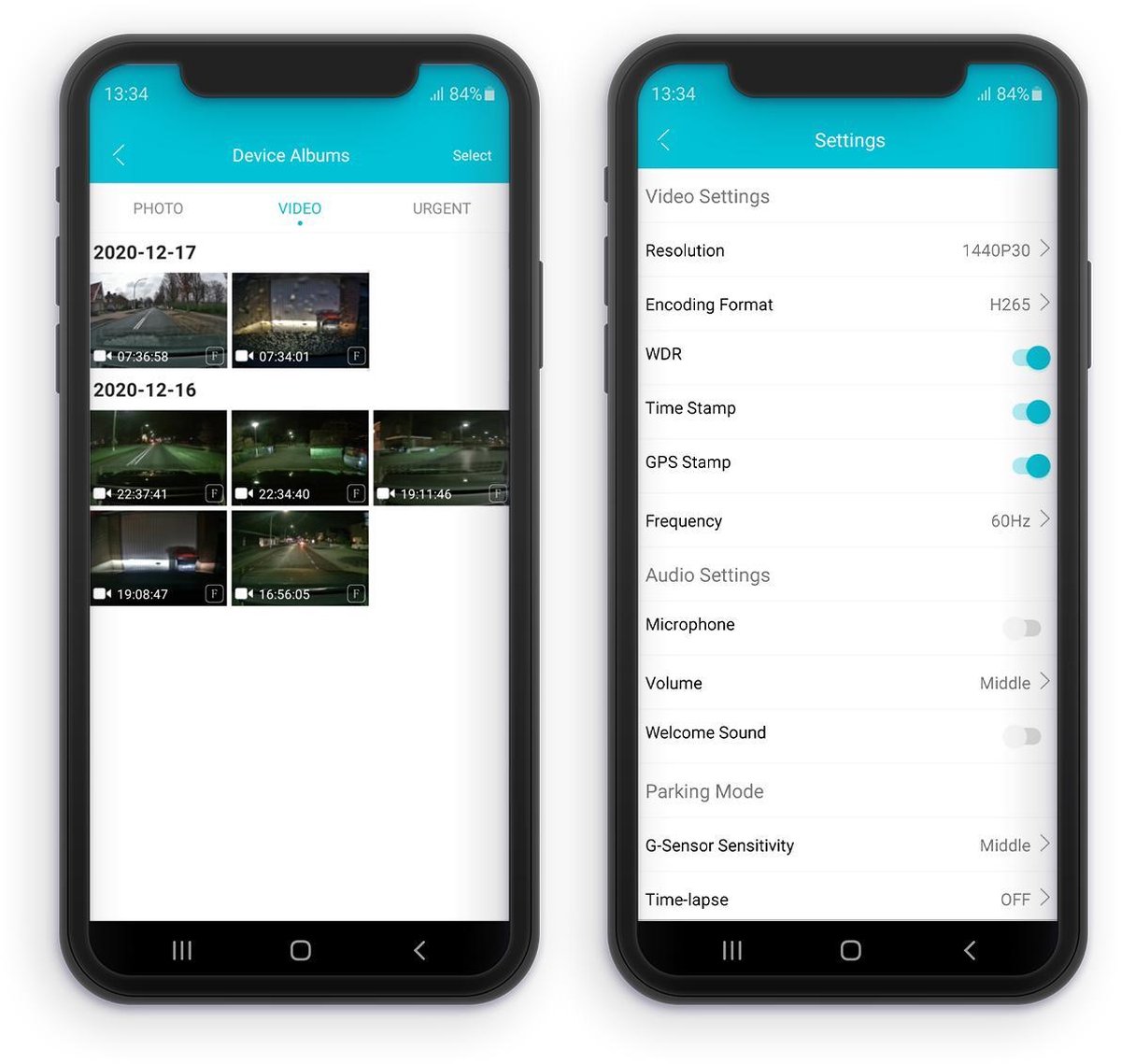Nordväl DC102 Dashcam 2CH 2K + Wifi 128GB