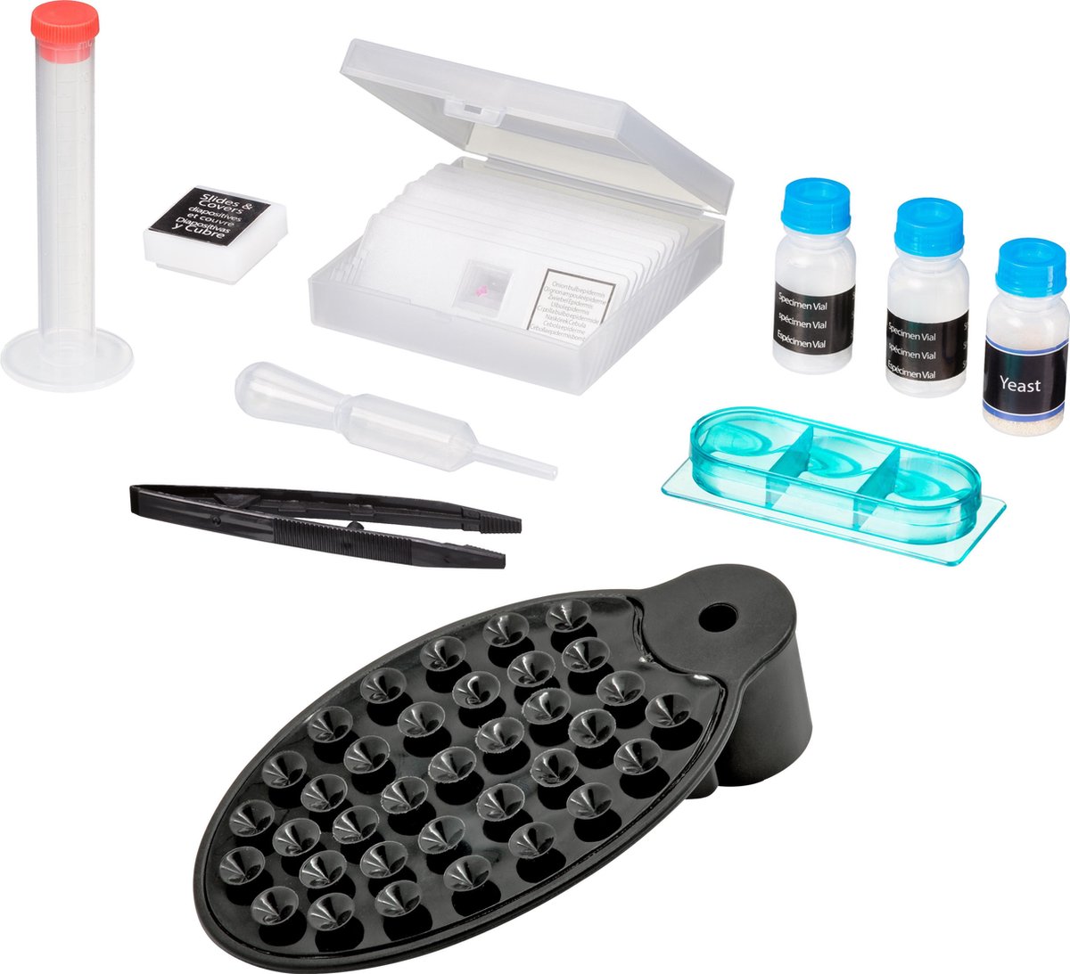 National Geographic telescoop en microscoopset/geel - Zwart