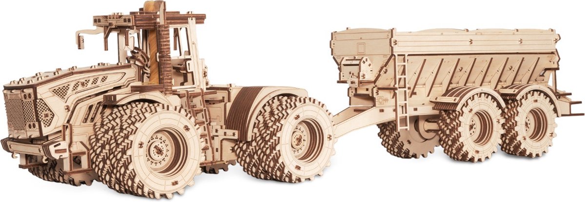 Art Bizniz 3D puzzel cm Trailer Tractor K 7M 50 cm hout 206 st. - Bruin
