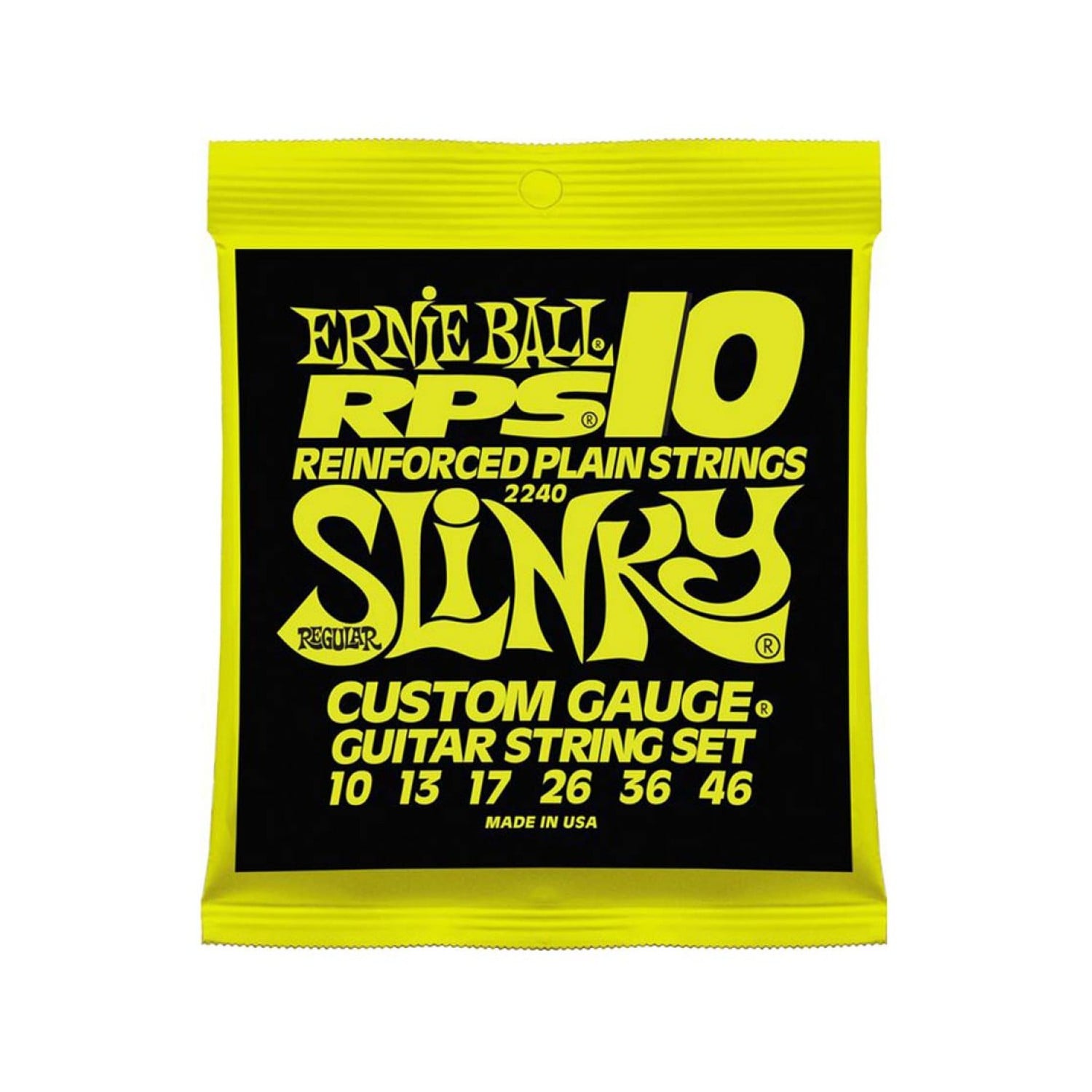 Ernie Ball 2240 Reinforced Regl. Slinky 010 - 046 snarenset