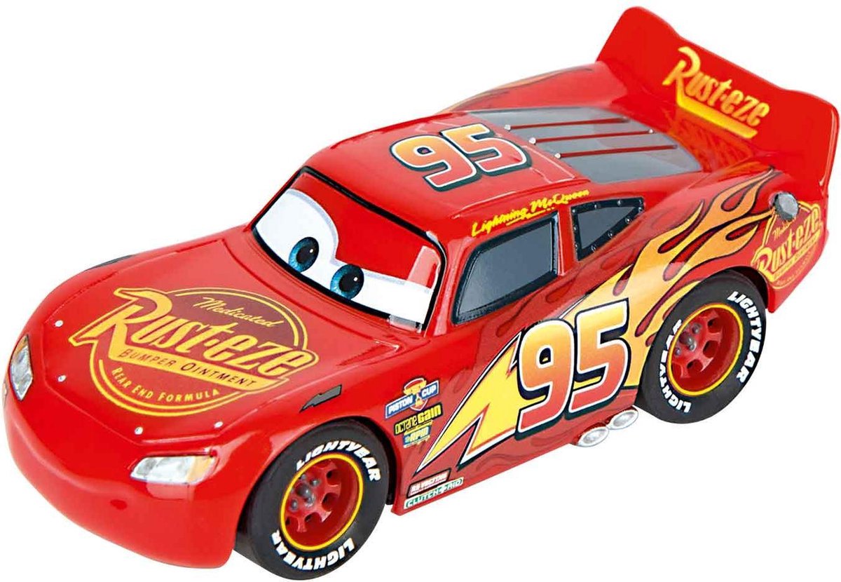 Carrera racebaanset Cars Power Duell 240 cm licht - Blauw