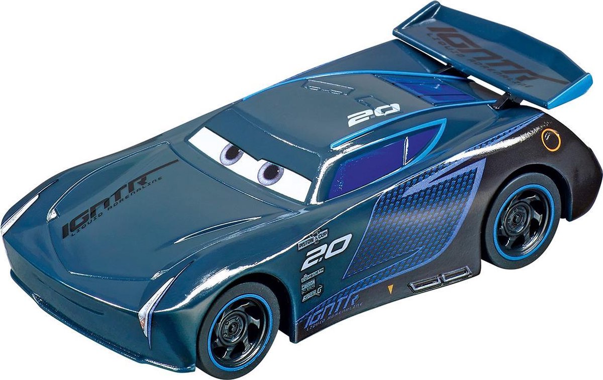 Carrera racebaanset Cars Power Duell 240 cm licht - Blauw