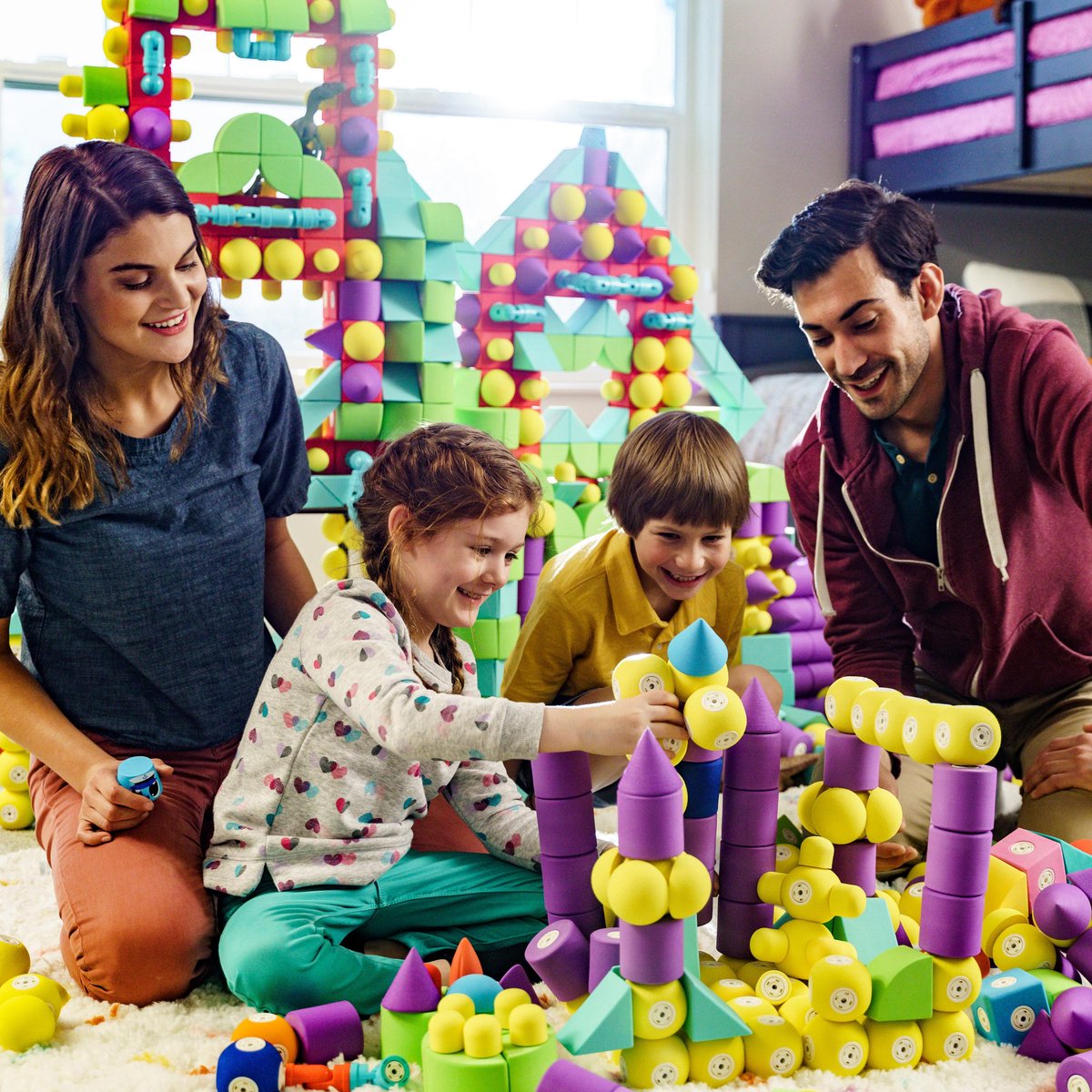 Blockaroo speelset Kasteel Foam Blocks junior rubber 35 delig