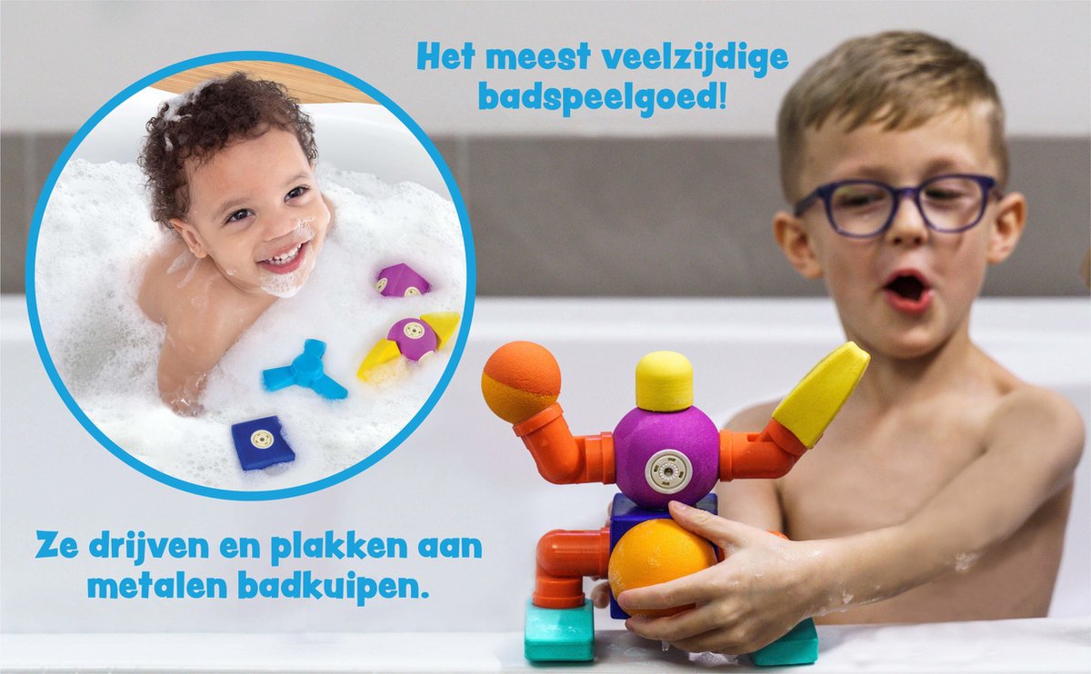 Blockaroo speelset Kasteel Foam Blocks junior rubber 35 delig