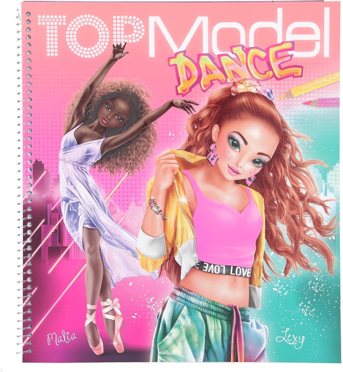 TOPModel kleurboek Dance meisjes 25,5 x 29,5 cm papier - Roze
