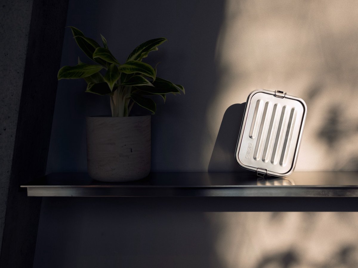 Sigg lunchbox Selenite 20,5 x 14,5 cm RVS zilver - Silver