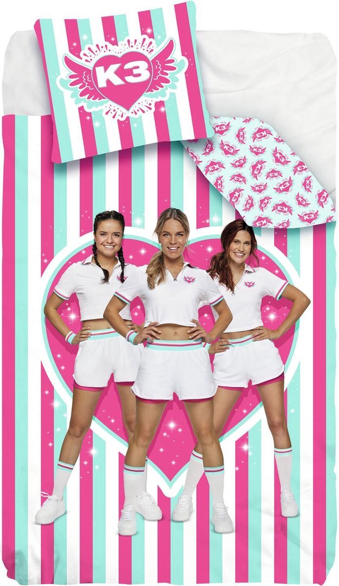 Studio 100 dekbedovertrek K3 Dromen 140 x 200 cm katoen roze