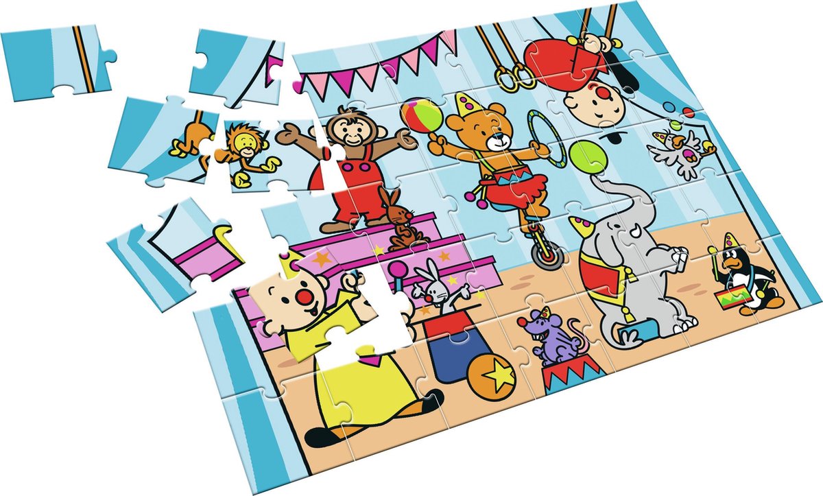 Studio 100 vloerpuzzel Bumba junior karton 35 stukjes blauw