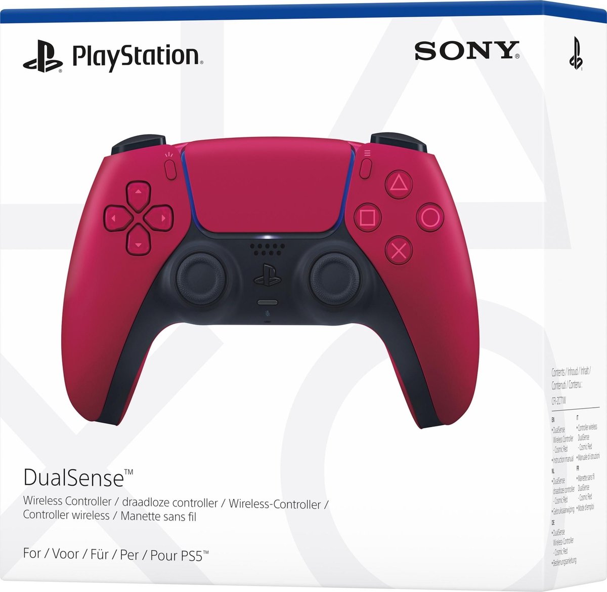 Sony Playstation 5 DualSense Draadloze Controller Cosmic Red - Rood