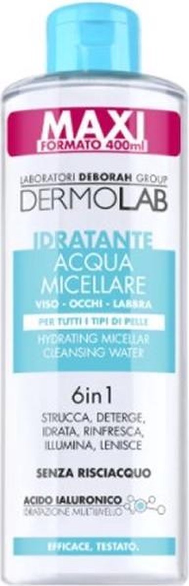 Dermolab Moisturizing Micellar Cleansing Water 6 in 1 Make-up remover 400ml