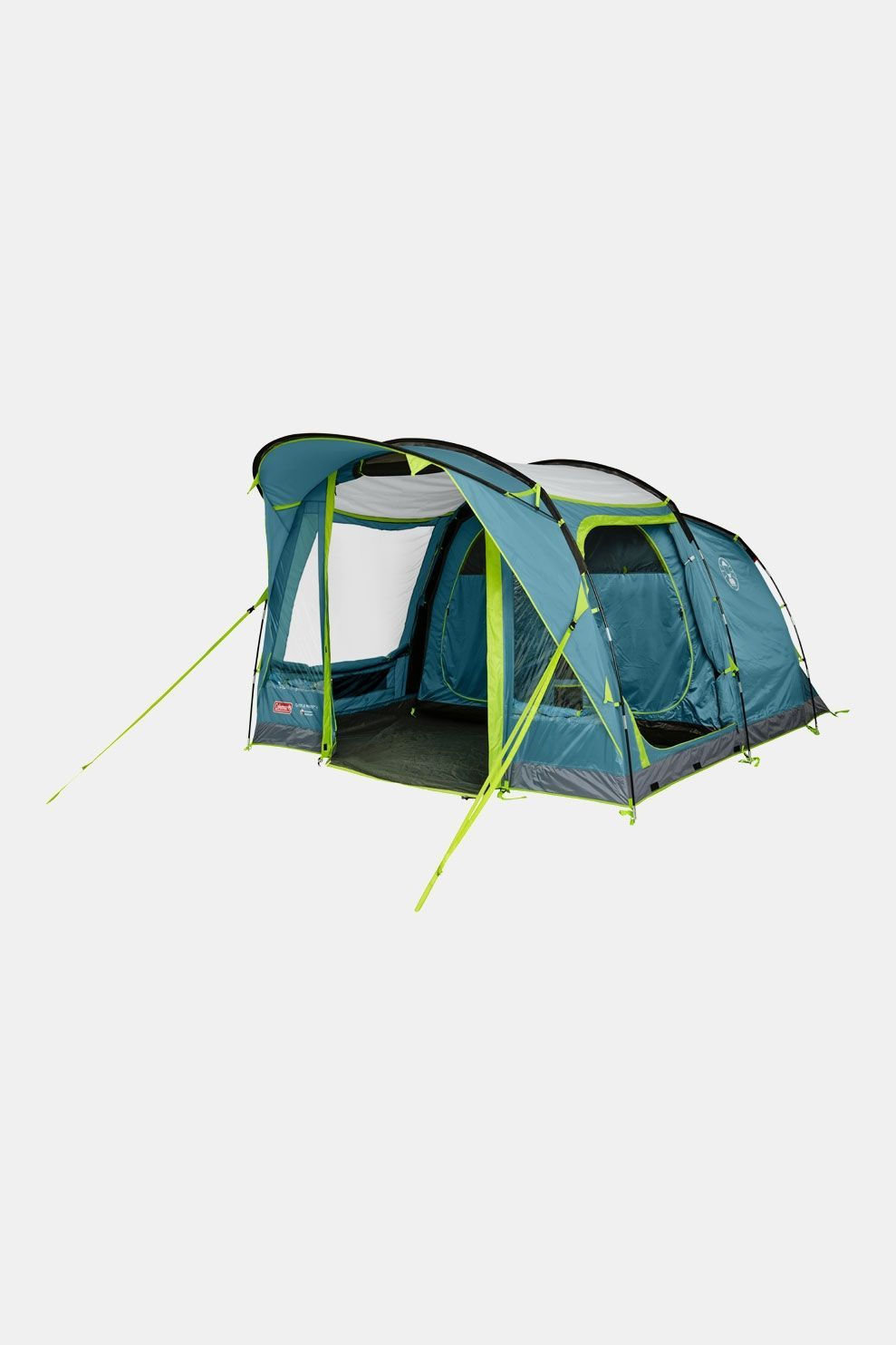 Coleman Castle Pine 4 BlackOut 4-Persoonstent Petrol/Gebroken - Wit