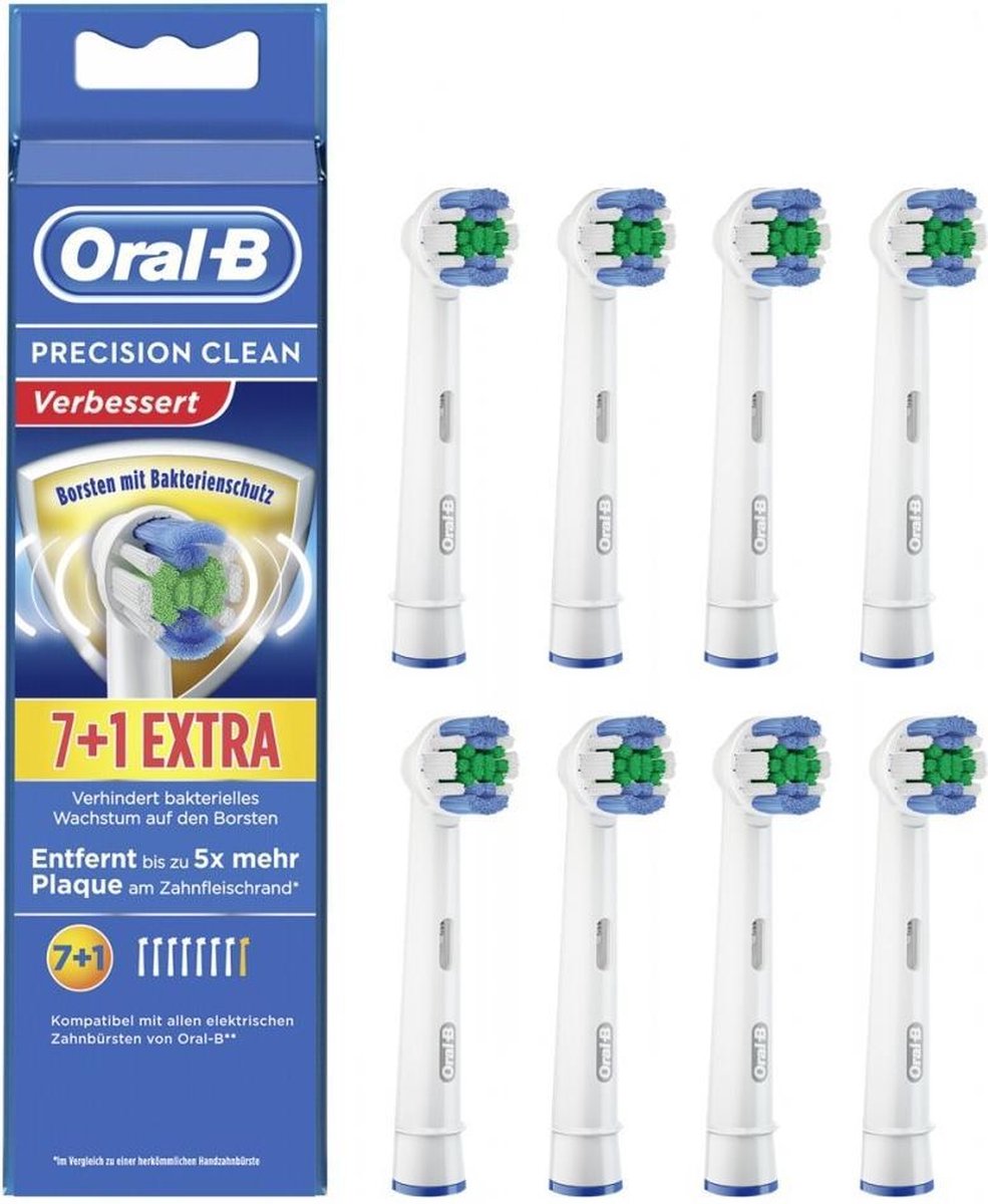 Oral B Oral-B Opzetborstels Precision Clean 8 stuks