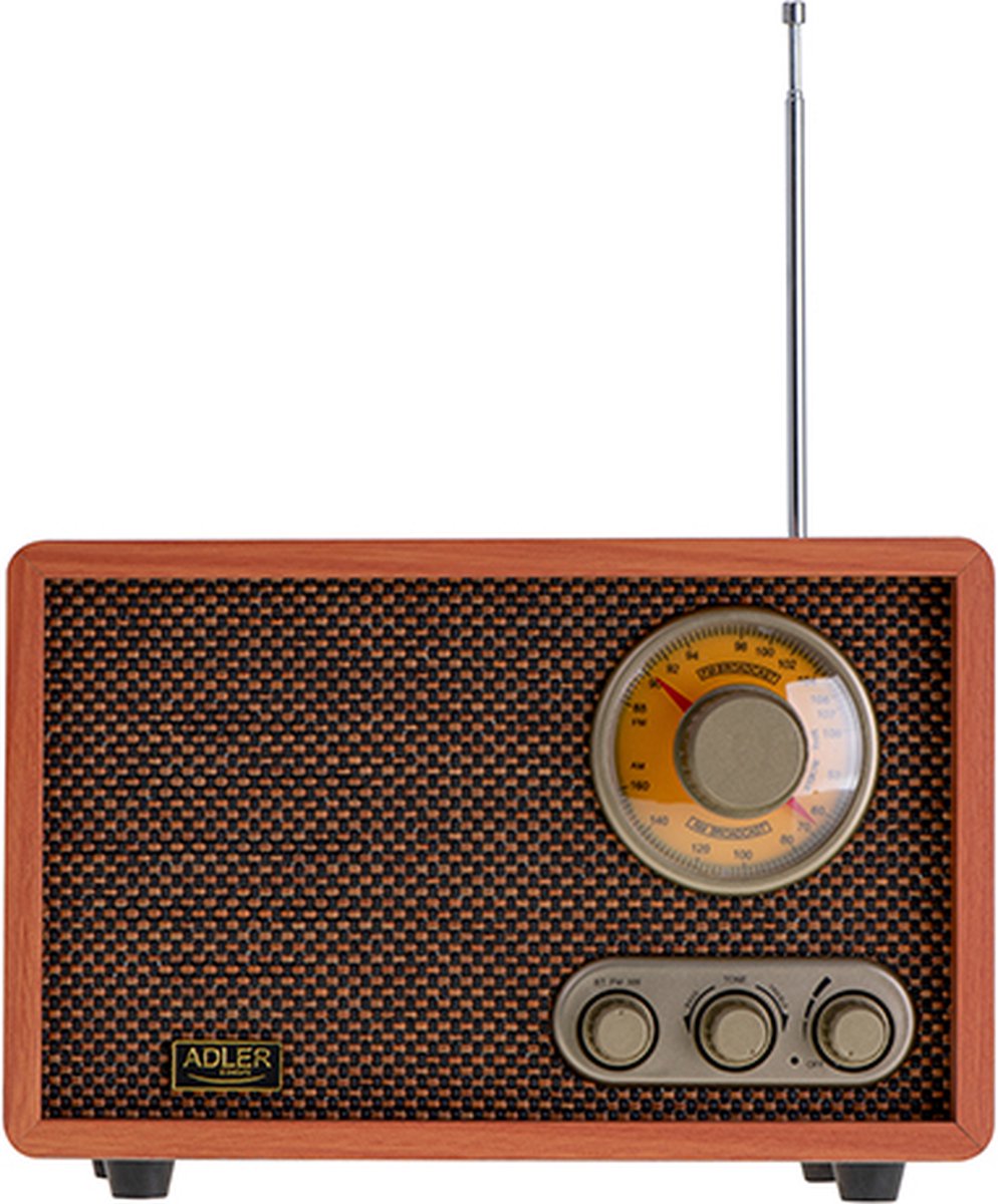 Adler Retro Radio Met Bluetooth - 10W