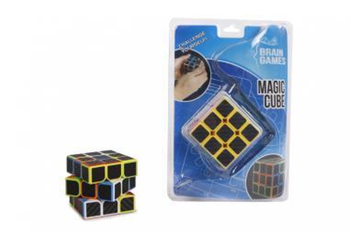 Brain Games breinbreker Magische Kubus junior 6,6 cm - Zwart