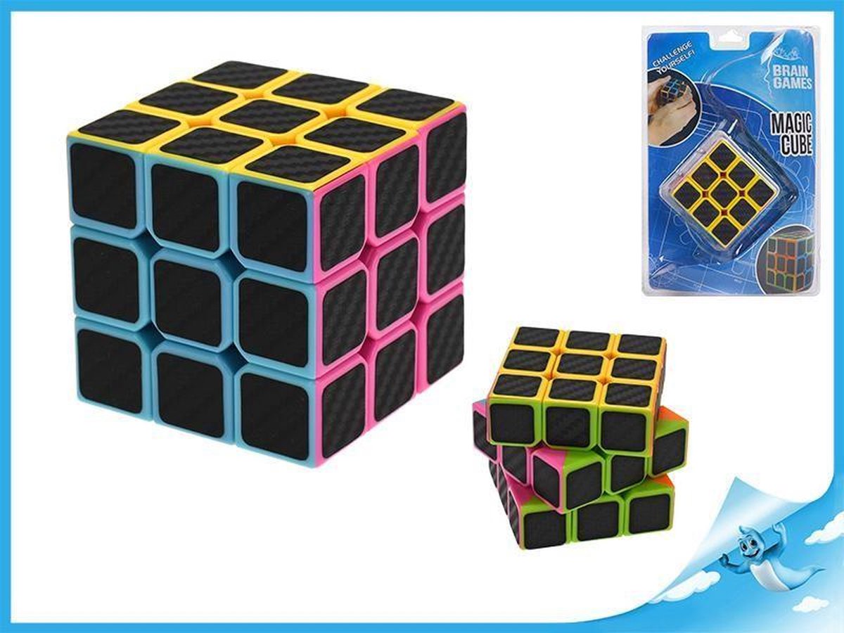 Brain Games breinbreker Magische Kubus junior 6,6 cm - Zwart