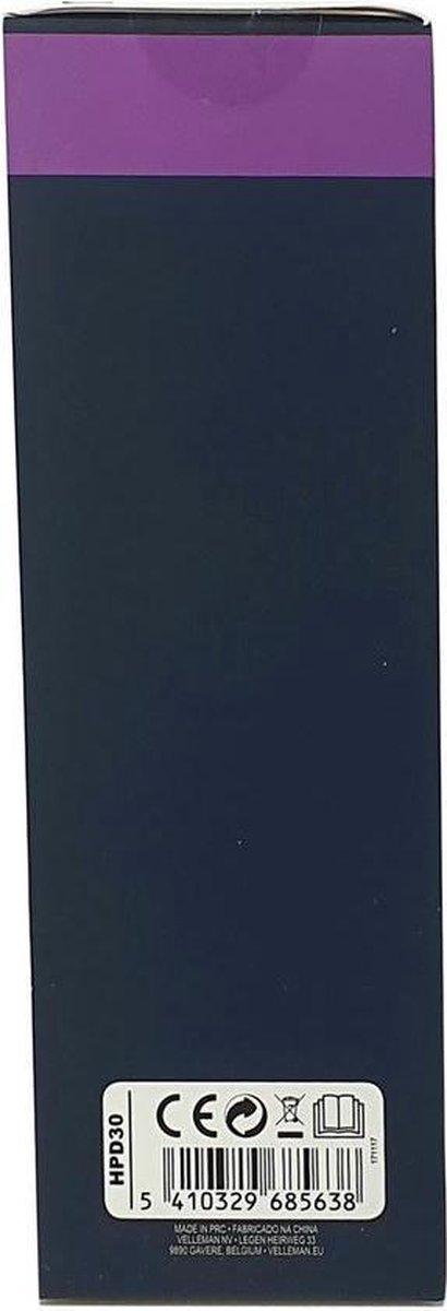 Velleman koptelefoon stereo draadloos 18,2 x 15,1 cm - Zwart