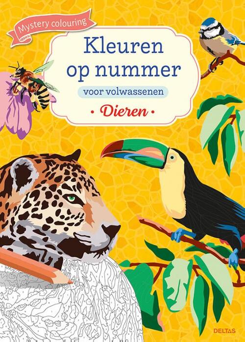 Kleuren op nummer voor volwassenen Dieren