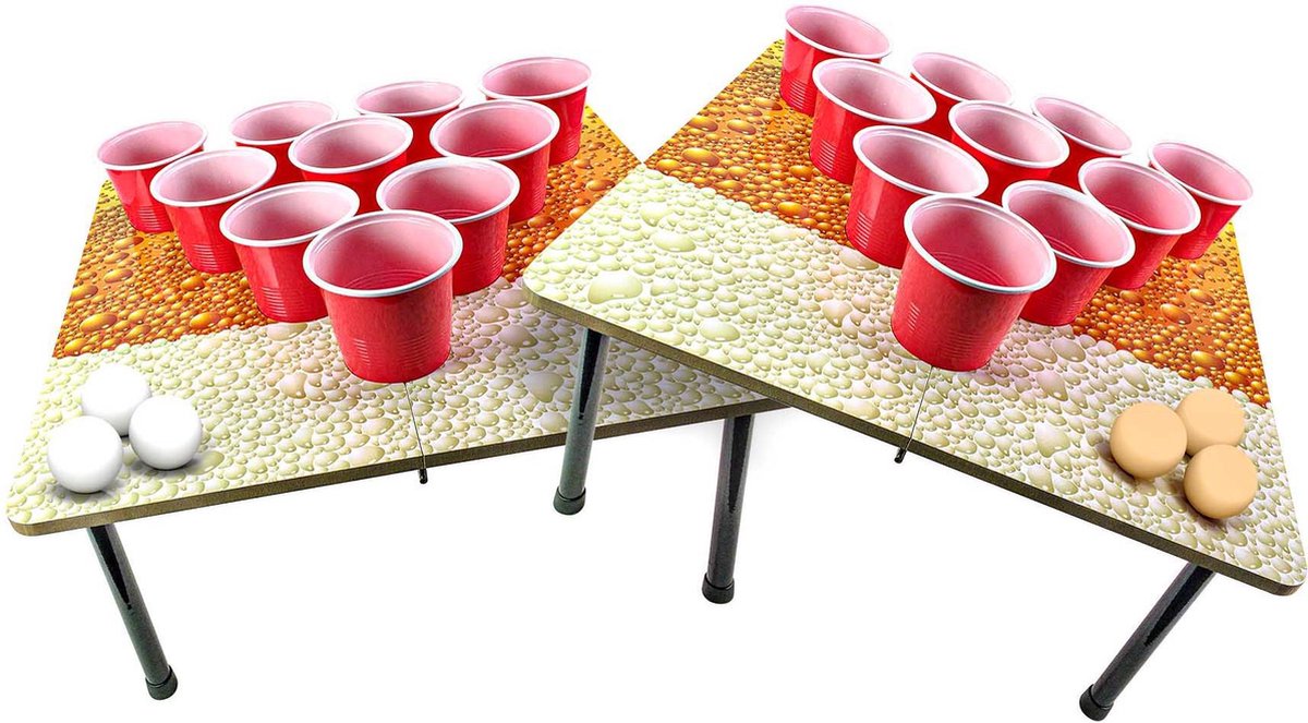 Tactic bier pong 58 x 245 x 12 cm Pet - Rood