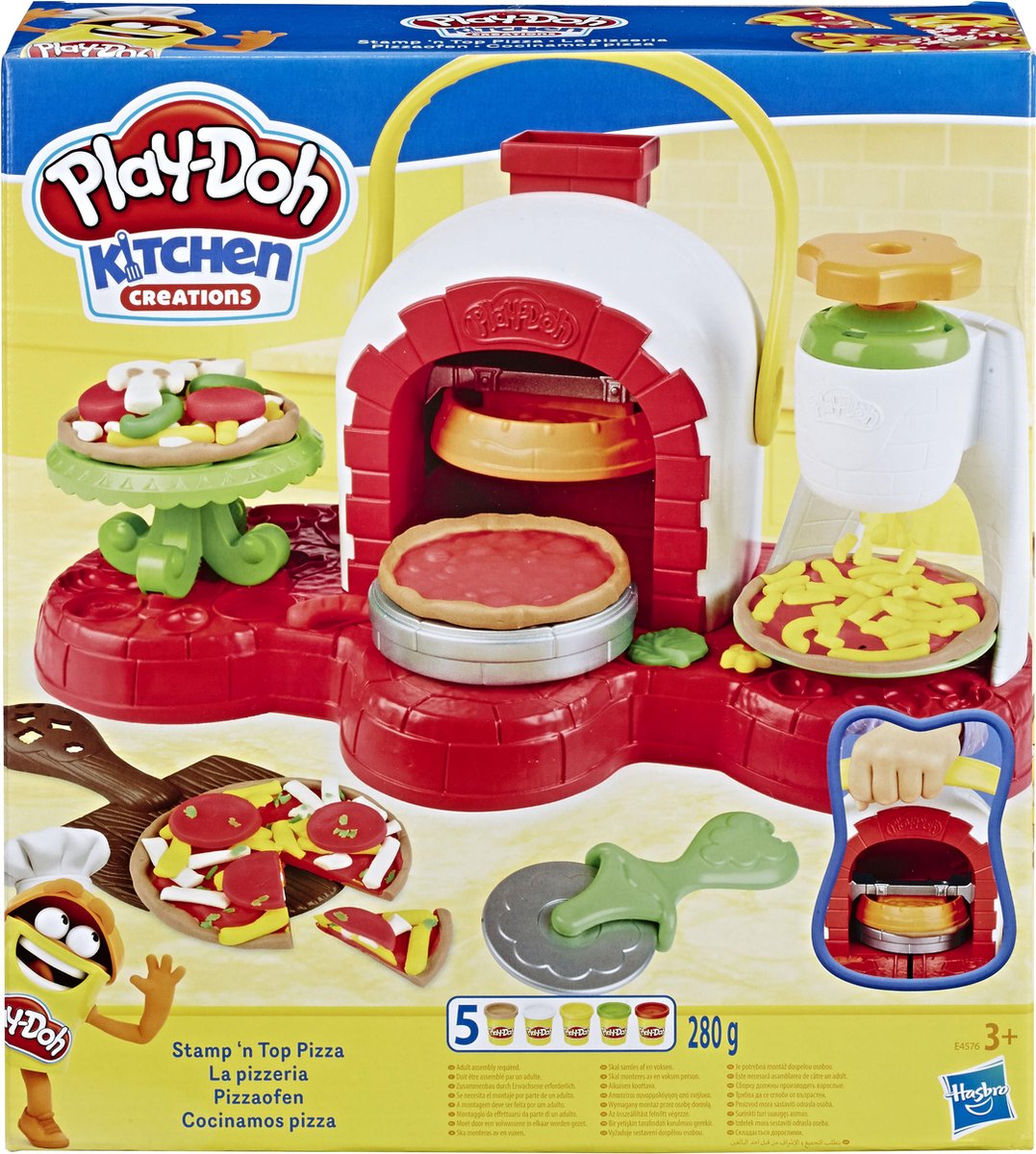 Hasbro Play Doh pizza oven Stamp &apos;n Top 33 x 30 x 9 cm multicolor