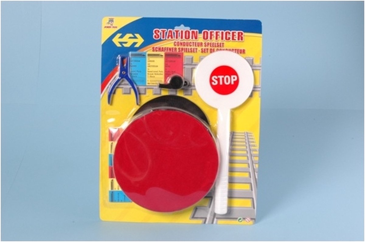 Top1Toys Johntoy speelset conducteur 6 delig