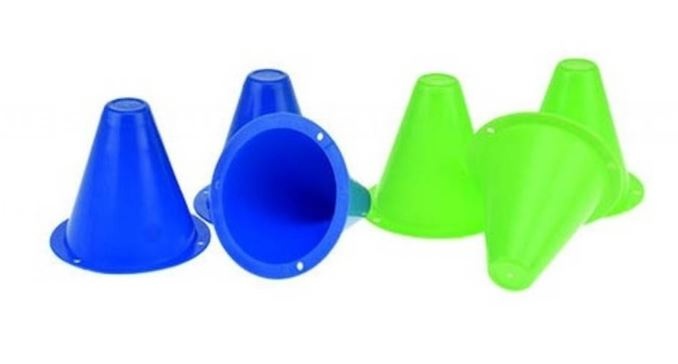 Toi-Toys Toi Toys minipionnen 8 cm/groen 6 stuks - Blauw