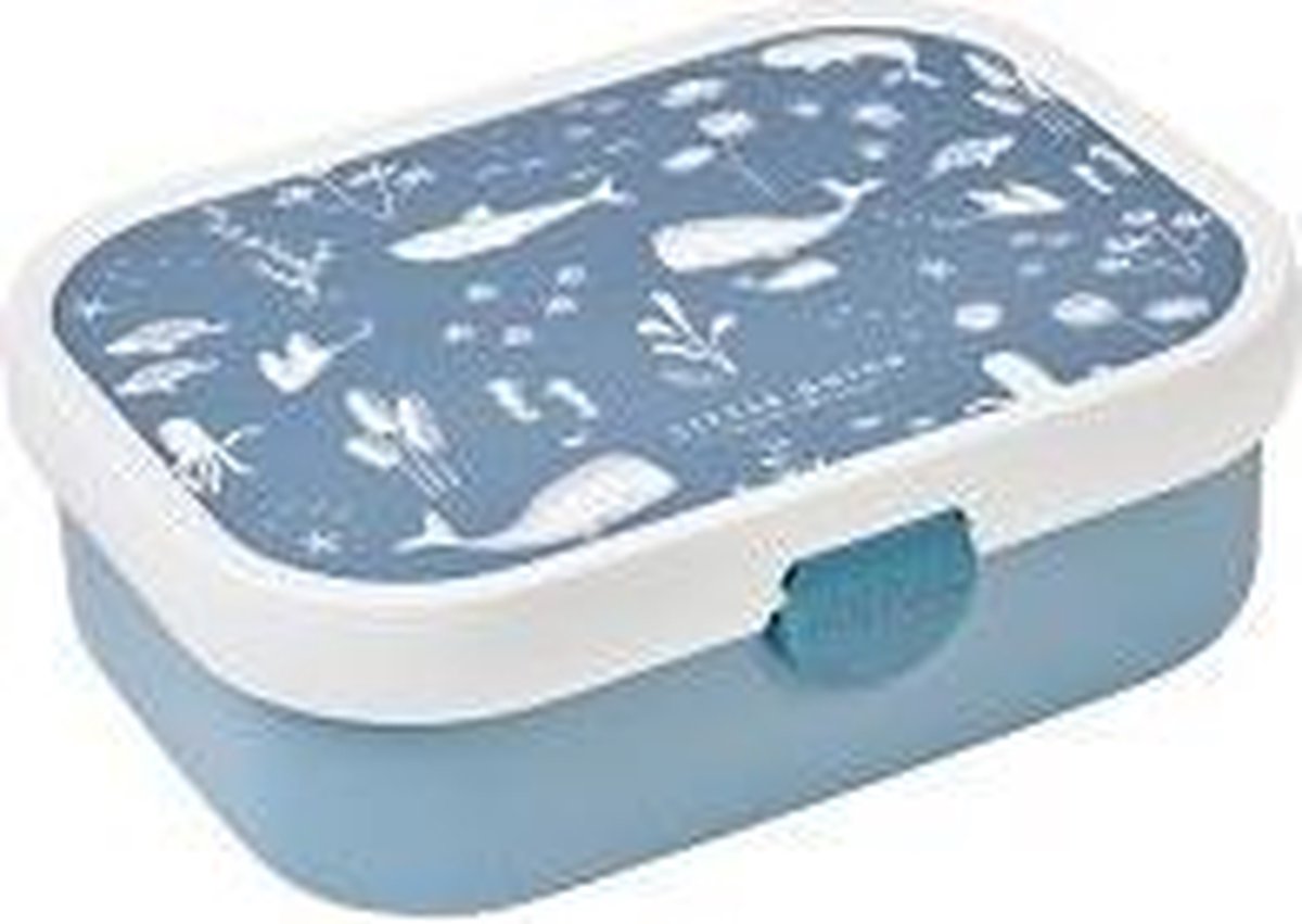 Mepal Little Dutch broodtrommel Ocean 750 ml ABS blauw/wit 3 delig