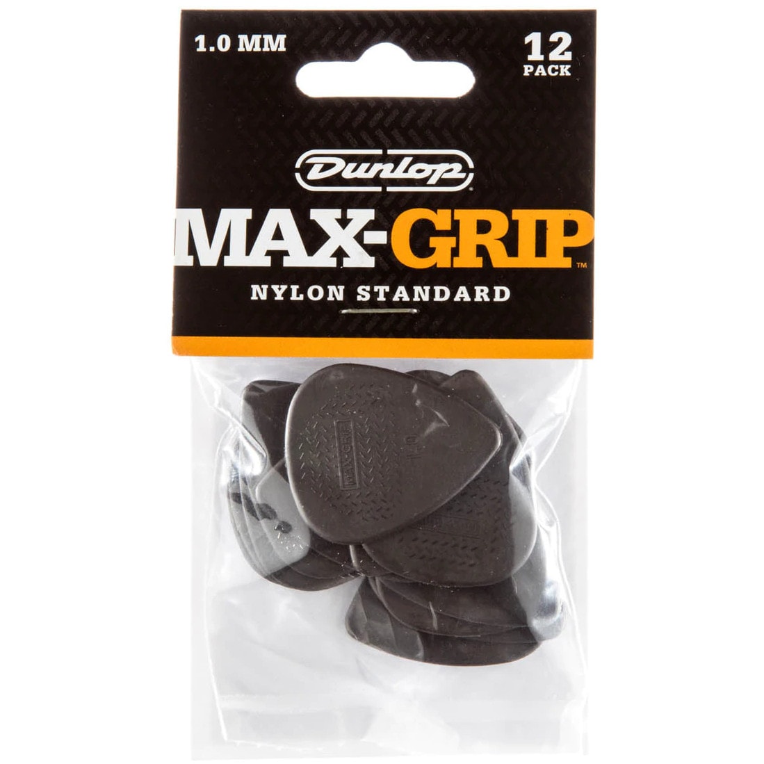 Dunlop 449P100 Max-Grip Nylon Standard Pick 1.0 mm plectrum set 12 stuks