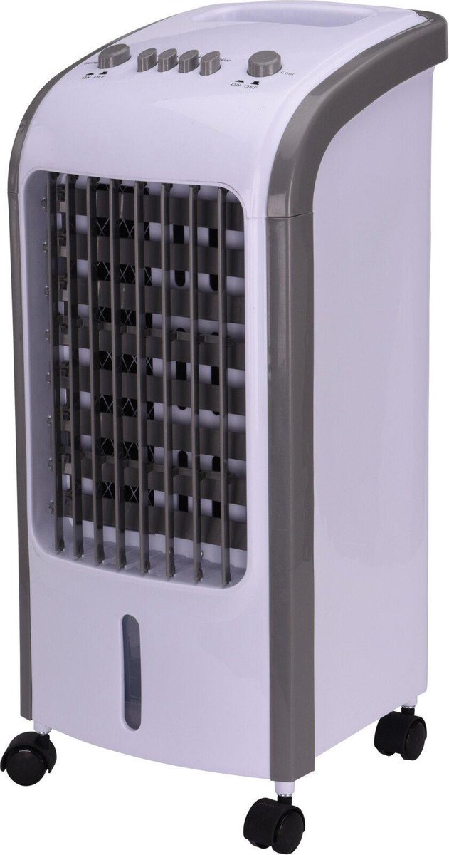 Voordeeldrogisterij 2-in-1 Mobiele Aircooler en Luchtbevochtiger - 3.5 L - Staand - 80W - Wit