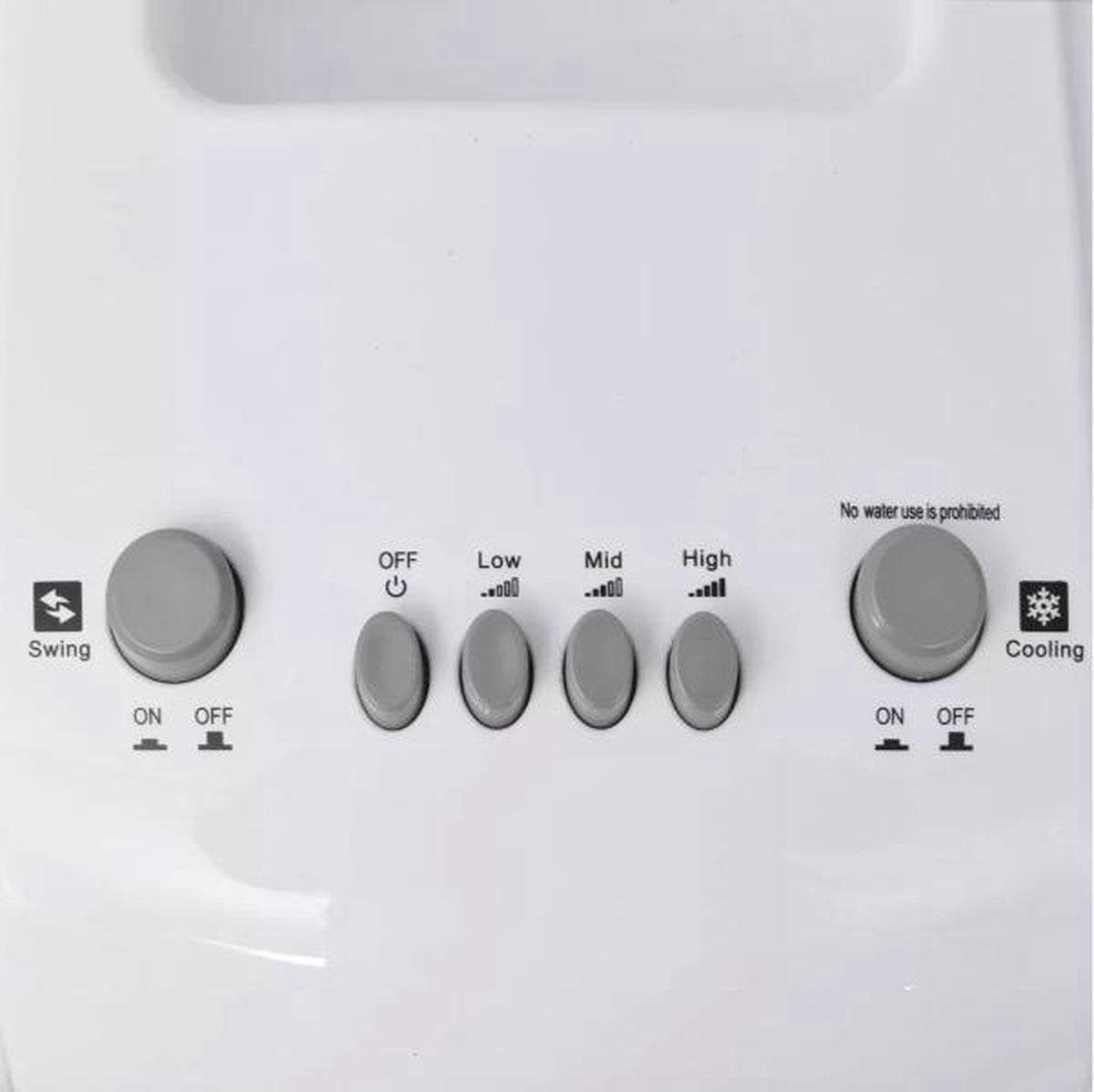Voordeeldrogisterij 2-in-1 Mobiele Aircooler en Luchtbevochtiger - 3.5 L - Staand - 80W - Wit