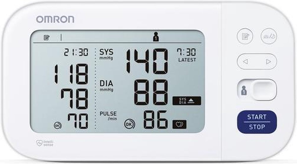 Omron Bloeddruk meter M6 Comfort - 299 mm HG - Zwart