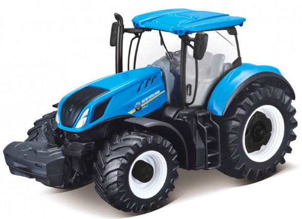 Bburago tractor New Holland jongens 10 cm ABS - Blauw