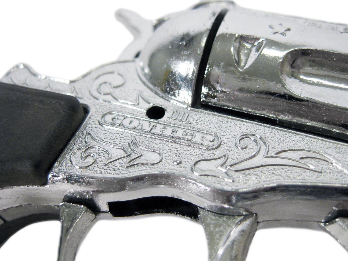 Gonher Speelgoed revolver cowboy 100 schots zilver - Silver